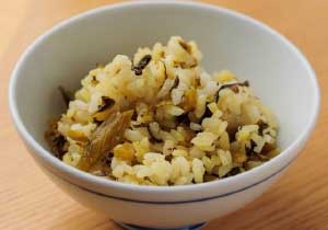Leaf mustard rice